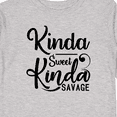 thumbnail image 4 of Inktastic Kinda Sweet, Kinda Savage Boys or Girls Long Sleeve Toddler T-Shirt, 4 of 5