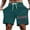 Dark Green, variant on Men's Lightweight Letter Print Casual Shorts Polyester Summer Streetwear