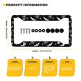 thumbnail image 7 of Renewold Bat Spider Web Black Licenses Plate Frame Holder with 4 Holes and Screws, Rust-Proof Aluminum Auto Accessories Halloween Car Decor for Women Men, 2 Pack, 7 of 7