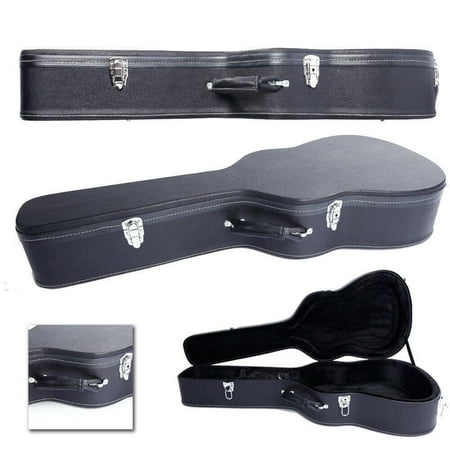 AetherLove Acoustic Guitar Case Hard Dreadnought 41 Inch Wooden Hardshell Carrying Case with Lock Accessory Compartment for Airline Travel