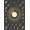Black Gold Cream, Pattern 10, variant on ODIKA 8'x10' Washable Area Rug Vinyl Cd Record Retro Vintage Music Spinning Grooves Concentric Disc Flowing for Living Room, Under Sectional, Family Room , Durable, Non-Slip