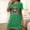 Green, variant on Womens Night Gowns Short Sleeve Round Neck Nightgown for Women Oversized Soft Printed Short Nightgowns Valentine's Day Purple