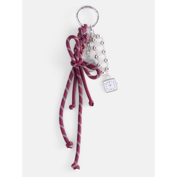 No Boundaries Women’s Bungee and Watch Bag Charms, Red