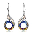 thumbnail image 2 of Pendientes Fénix, Pendientes Colgantes de Plata con , Regalo de Cumpleaños con Joyero, Símbolo de Suerte y Renovación, 2 of 5