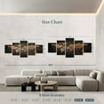 thumbnail image 4 of Elephant Stock Copper World Map Wall Art - Horizontal Multi Panel Canvas - Living Room Wall Decor - Map Multi Panel - Brown And Black Decor - 92" x 42", 4 of 8