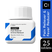 Cabinet Mini Pain Reliever and Fever Reducer (Ibuprofen 200mg), 25 Softgels