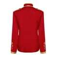 thumbnail image 3 of ATOGUTA Boys' Blazer Jacket Long Sleeve Print Zipper Boys Cute Stand Collar Casual Coat Size 8-13, Red, 3 of 3