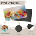 thumbnail image 4 of Welcome Abstract Floral Doormat Indoor Outdoor Patio Watercolor Flowers Door Mats Non-Slip Entrance Mat for Home,Outside Entry,Yard,Floor,Patio 17x30INCH, 4 of 6