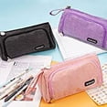 thumbnail image 7 of Mokani Large Capacity Pencil Case, Canvas, Gray, 7 of 7