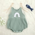 thumbnail image 1 of Été Bébé Filles Arc-en-Ciel Sans Manches Bretelles Combinaison Décontractée Justaucorps Vêtements, 1 of 1