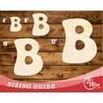 thumbnail image 3 of Unfinished Wood Groovy B Font Shape 30" / 1/2", 3 of 3