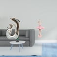 thumbnail image 2 of Estatua Moderna Y Abstracta De Delfín Bailarina De Cerámica Para Oficina, Sala De Estar, Mesa De Centro, Chimenea, Soporte De TV, Estudio, Estantería, Decoración, Regalo, 2 of 8
