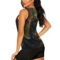 thumbnail image 2 of Goofa Cute Leaf Animal Printed Womens Workout Tops for Women Sleeveless Yoga Shirts Athletic Running Tank Tops Sleeveless Gym Clothes Workout Apparel-Large, 2 of 9