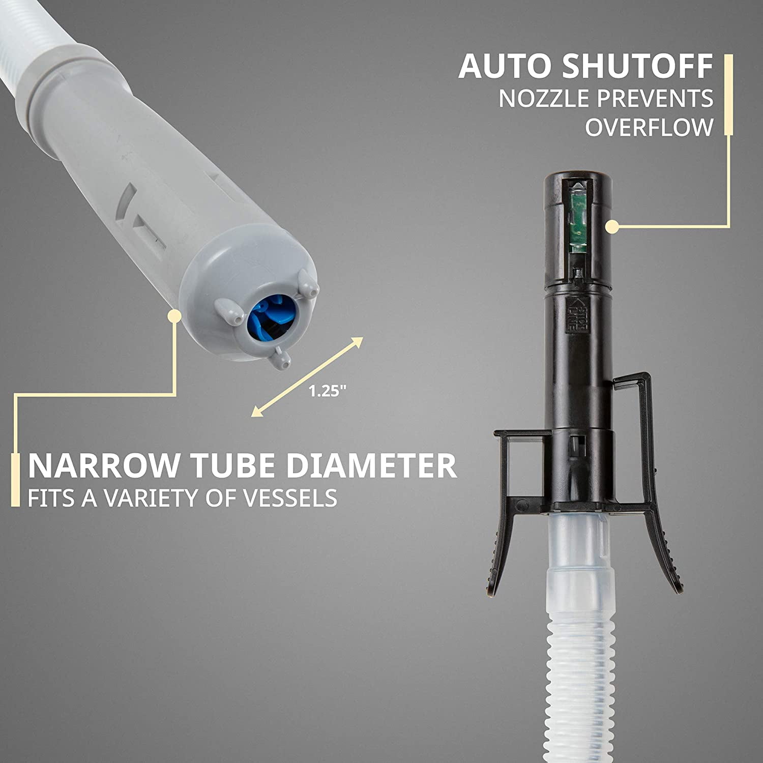 Deway Automatic Fuel Transfer Pump with Auto-Stop, AA Battery Powered