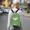 thumbnail image 7 of FORMRS Mini Backpack Purse for Women Travel Daypack Casual Shoulder Bag, Green Lemon Juice, 7 of 7