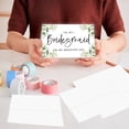thumbnail image 2 of Koyal Wholesale Wedding Day Gift Cards Set with Envelopes Set of 8 Greenery Foliage To My Bridesmaid On My Wedding Day, 2 of 5