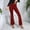Red, variant on successthop High Waisted Flare Leggings for Women Solid Color Stretchy Gym Yoga Pants High Waisted Bell Bottom Pants Butt Lifting Leggings Tights Flare Bootcut Pants Casual Slim Sports Trousers