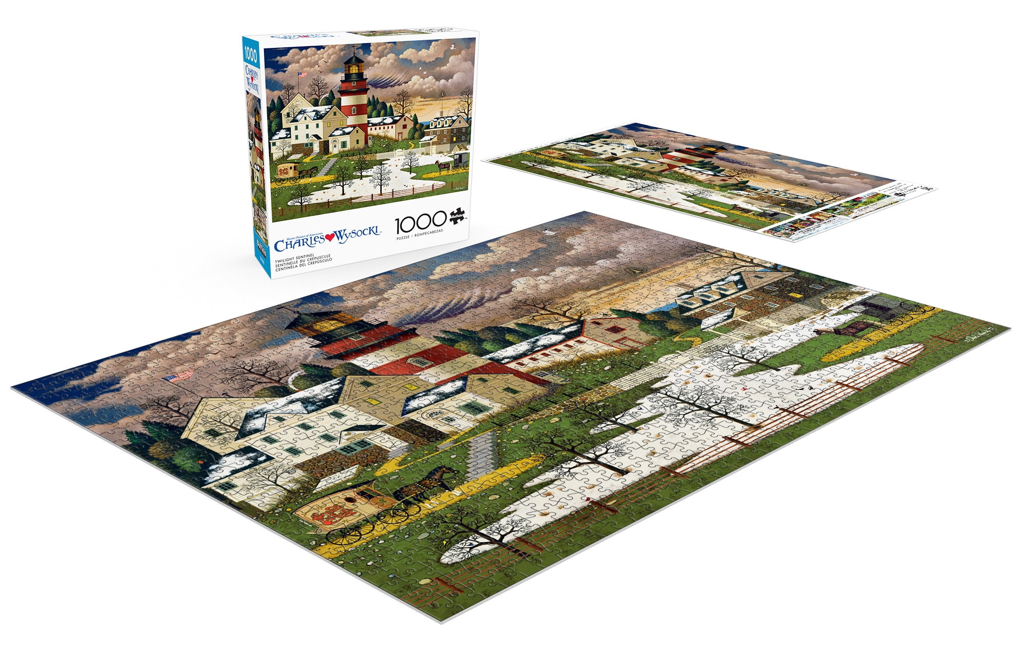 Buffalo Games Charles Wysocki Twilight Sentinel 1000-Piece 26.75 x 19.75-inch Interlocking Jigsaw Puzzle for Adults Ages 14+