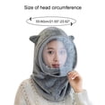 thumbnail image 3 of CEHVOM Women Flannel Winter Hats Mask Set Warm Cap With Transparent Fogless Protective Mask For Cycling, 3 of 7