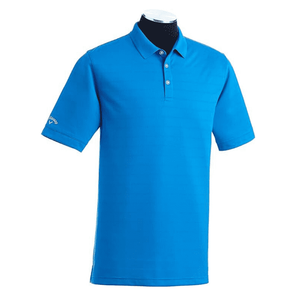 men's golf short sleeve pique open mesh polo shirt, medium blue, large
