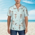 thumbnail image 4 of Otter Hawaiian Shirts For Men, Summer Short-Sleeve Relaxed-Fit Button-Down Shirts Large, 4 of 9