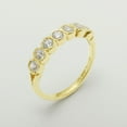 thumbnail image 3 of LBG British Made 14k Yellow Gold Cubic Zirconia Womens Eternity Ring - 33 size options - Size 11.25, 3 of 7