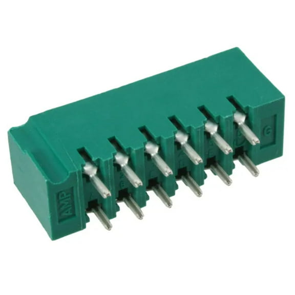 7-530666-1 Connector Edge Dual Female 12 Position Green Through Hole :RoHS