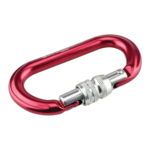 Mosqueton De Aluminio Gim Sports Oval Con Seguro 25Kngm-64