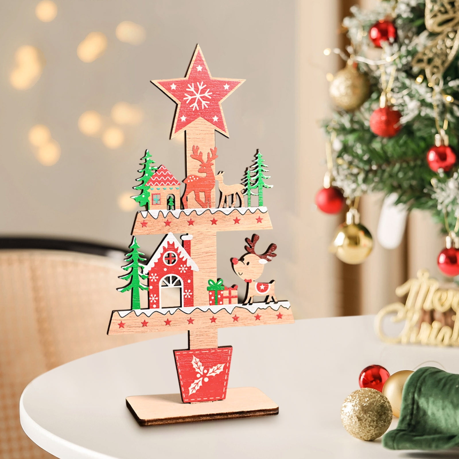 48pcs Noël Suspendus Ornements Mini Pendentifs Décoration Pour La Fête