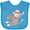 Turquoise, variant on Inktastic Sock Monkey Gingerbread Boys or Girls Baby Bib