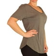 thumbnail image 2 of P.J. Salvage Womens Embroidered Star Pajama Sleep T-shirt, Grey, Small, 2 of 5