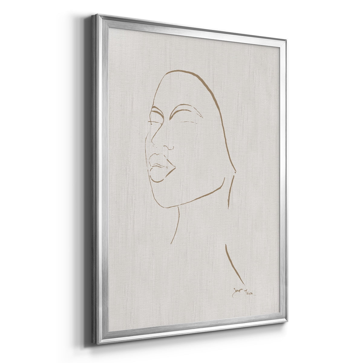 Portrait Sketch II Premium Framed Print - Ready to Hang