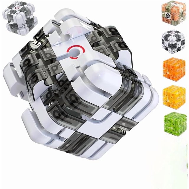 Large 3D Labyrinth Cube Puzzle - Engaging Brain Teaser Toy,High - Difficulty Puzzle, 3D Maze Magic Cube & Ball, Brain Training Puzzle, Spatial Logic Puzzle for Kids and Adults