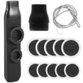 thumbnail image 2 of Instrumento musical Kazoo Doble agujeros Doble Instrumento musical con cordón de reemplazo y membranas redondas, 2 of 9