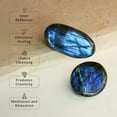 thumbnail image 2 of Labradorite Palm Stone -M Ct 205 Birthday Christmas Gifts, 2 of 4