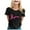 Black, variant on Womens Printed Short Sleeve O Neck T Shirt Top Blouse Workout Shirt Technical Shirts Women Women Shirt Womens Workout Tops Loose Fit T Neck Tops for Women Weightlifting Long Sleeve(Black,S)