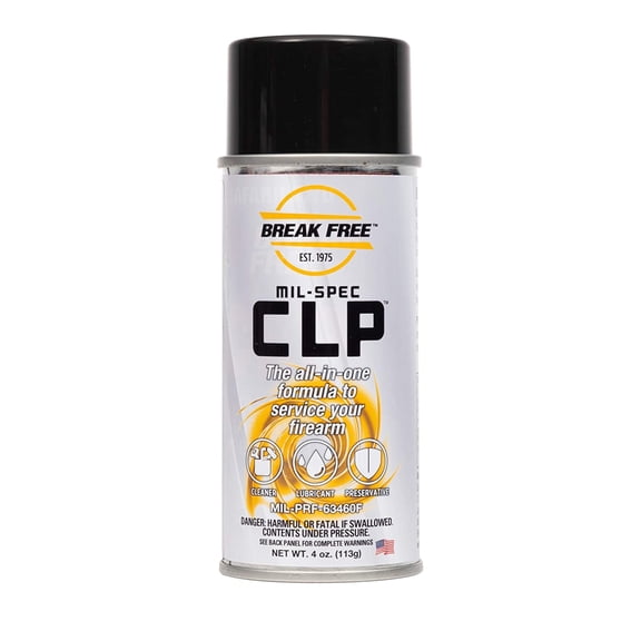 Break Free CLP2100 Cleaning Lubricant Aerosol Spray, No Residue, 4 oz, Tool Box Size, 100 Count