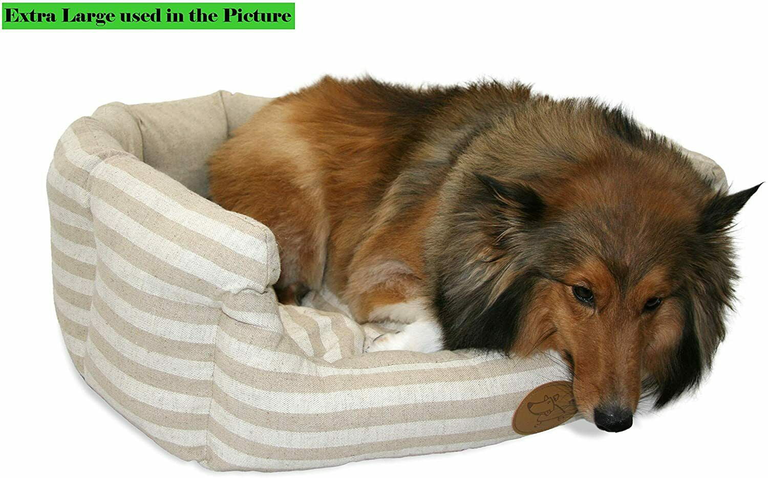 PETSGO Cushion Calming Donut Dog&Cat Bed Ultra Soft Self-Warming Machine Washable Pet Bed in Multiple Sizes 