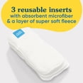 thumbnail image 3 of Charlie Banana Reusable and Washable Fleece Inserts for Cloth Diapers, One Size - 3 Pack, 3 of 3