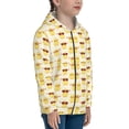 thumbnail image 5 of Kdxio Cute Yellow Duck Pattern Kids Boys Girls Zip Up Hoodie 3D Printed Hooded Sweatshirt Hoody Coat with Pocket 7-12 Y-Medium, 5 of 6