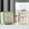 thumbnail image 4 of Analog Alarm Clock Square for Bedroom Living Room Study Room School Dormitory Office with Night Light Easy To Set Alarm, 4 of 7