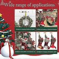 thumbnail image 5 of Christmas Stocking Holders For Mantel, Stocking Hangers Set Mantle Clips Hooks, 5 of 5