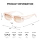 thumbnail image 4 of Gafas de Sol Rectangulares Champagne BUTABY para Mujer UV400, 4 of 6