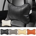 thumbnail image 4 of SPRING Car Headrest Car Pu Leather Bone Neck Can Be Used In All Seasons gray, 4 of 9