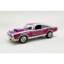 1968 Plymouth Barracuda Super Stock, Purple - Acme A1806125 - 1/18 Scale Diecast Model Car