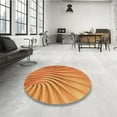 thumbnail image 4 of Ahgly Company Machine Washable Indoor Rectangle Transitional Orange Red Orange Area Rugs, 2' x 5', 4 of 7