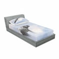 thumbnail image 2 of Mystic Fitted Sheet & Pillow Sham Set, Elephant Standing in The Clouds Freedom Metaphor Blessedimal Strength Concept, Decorative Printed 2 Piece Bedding Decor Set, Twinxl, Grey Blue, by Ambesonne, 2 of 2