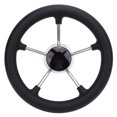 thumbnail image 1 of 5 Spoke Boat Steering Wheel, Easy Installation 11 Inch Boat Steering Wheel  for Pontoon, 1 of 7