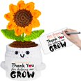 thumbnail image 1 of Muñeca de ganchillo con forma de girasoles de regalo para el aprecio del profesor, 1 of 9