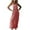 Red, variant on Women's Summer Dress Round Neck Sleeveless Long Dress Casual Loose Beach Vacation Sundress Striped Pinafore Dress